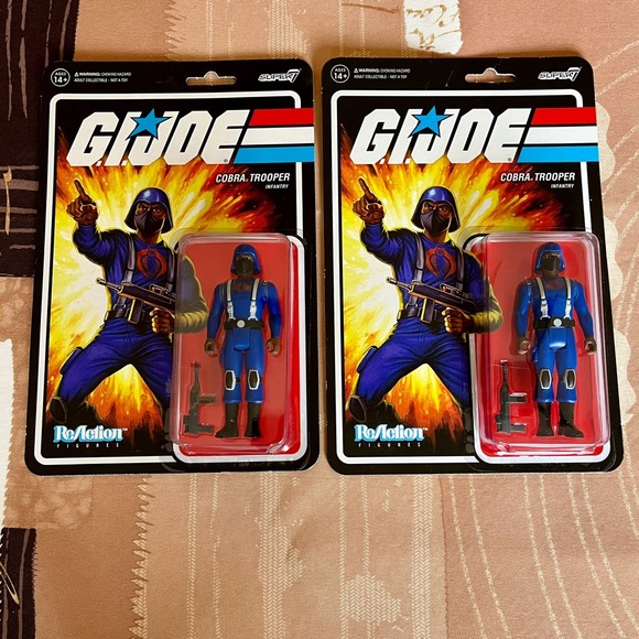 G.I.Joe 2021 4” Super7 Cobra Trooper Infantry Y-Back Dual - Picture 1 of 5